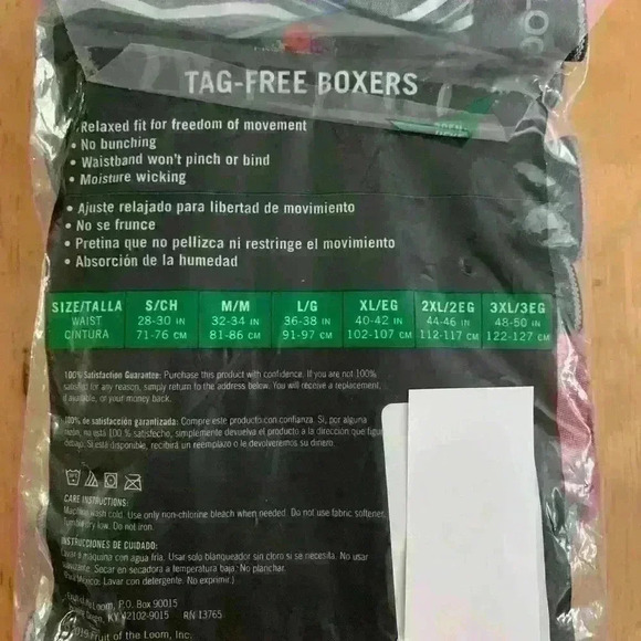 Fruit of the loom six tag free boxers Size Small - Picture 3 of 3